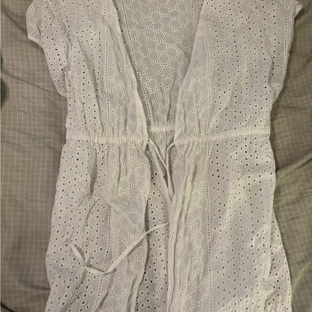 Kona Sol White Eyelet Cover Up